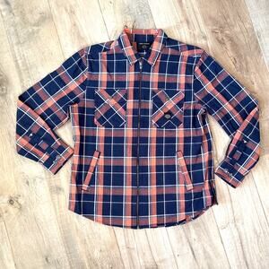 Harley Davidson Men's Eclipse Zip-Up Plaid Shirt Mens Size Large